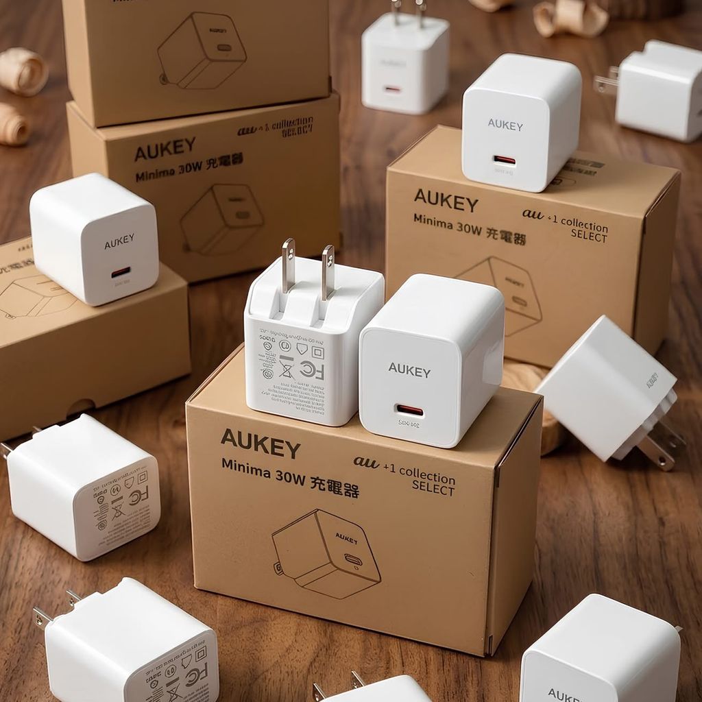 Củ Sạc Nhanh AUKEY Minima 30W PD/PPS (Bản au +1 collection SELECT) - Chân Cắm Gập, Siêu Nhỏ Gọn