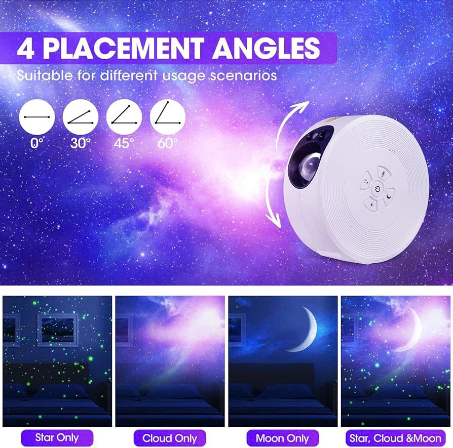 Đèn chiếu sao Galaxy YOTUTUN: 30+ chế độ, nháy theo nhạc, remote, hẹn giờ, decor cực chill, an toàn