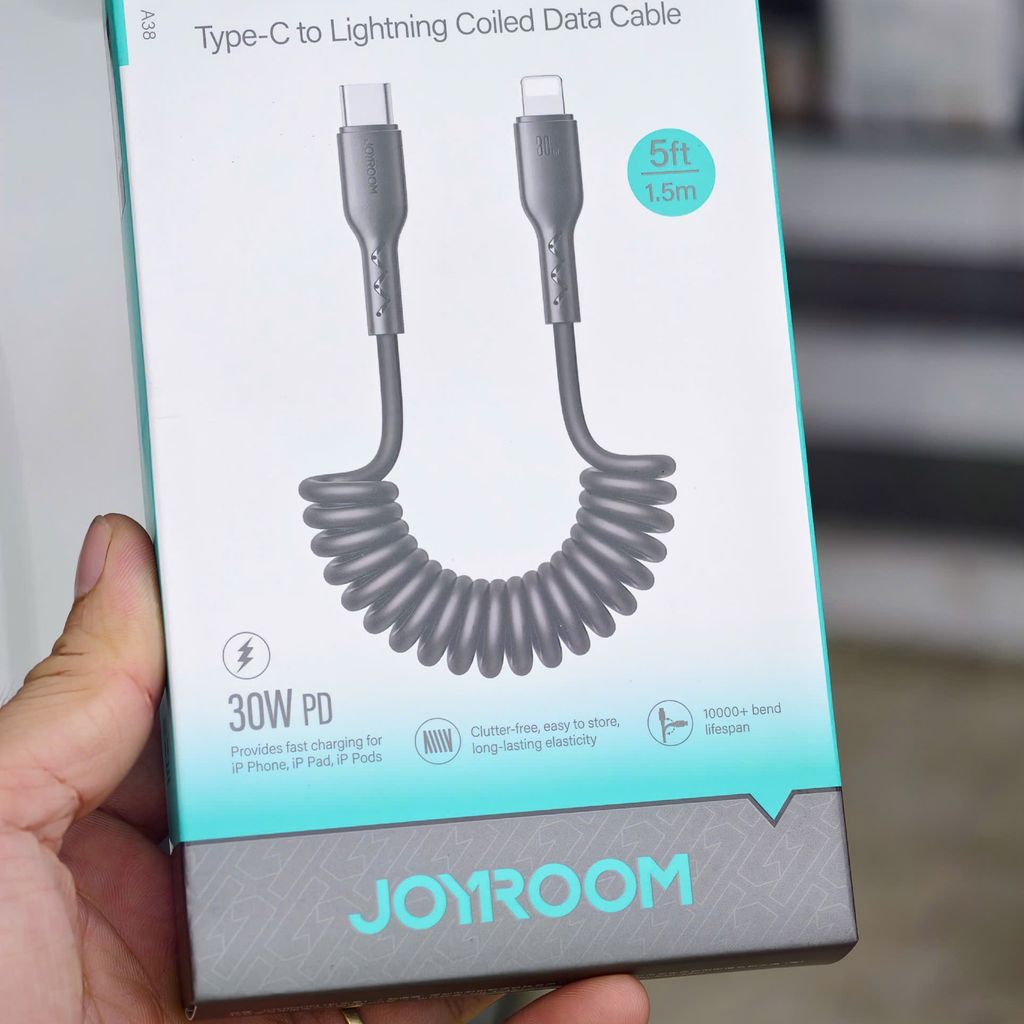 Cáp Sạc Lò Xo Joyroom SA38 Type-C to Lightning PD 30W (1.5m) - Chống Rối