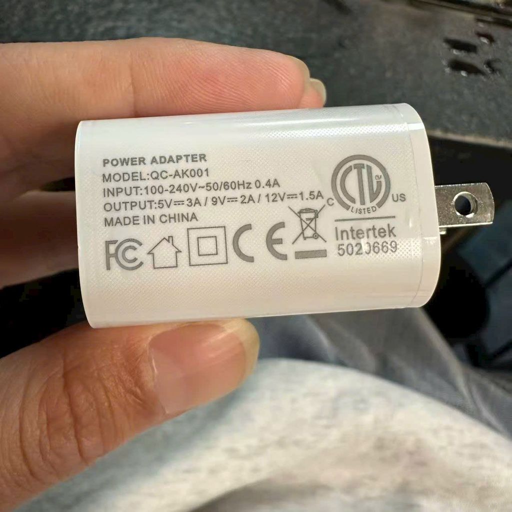 Củ sạc nhanh 18w Intertek