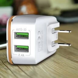 Bộ sạc du lịch LDNIO A2204, 2 cổng USB, cổng sạc nhanh Auto-ID, kèm cáp sạc ty…