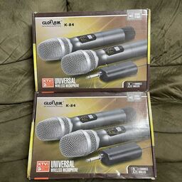 Micro karaoke đôi không dây UHF Glosrik K-84 chính hãng
