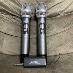 Micro karaoke đôi không dây UHF Glosrik K-84 chính hãng