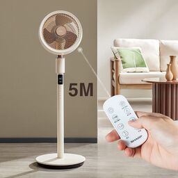 Quạt Sharp PJ-CD614A, động cơ DC, 32 chế độ gió, quay 360°, tạo ion âm, làm sạ…