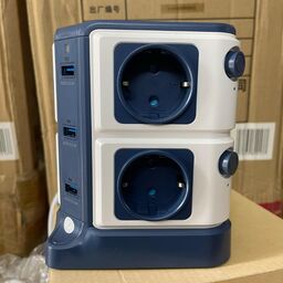 Ổ cắm đứng BESTEK 8 lỗ cắm,6 cổng USB, cáp 3m, 220-250V, 3600W Max, tiêu chuẩn…