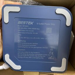 Ổ cắm đứng BESTEK 8 lỗ cắm,6 cổng USB, cáp 3m, 220-250V, 3600W Max, tiêu chuẩn…