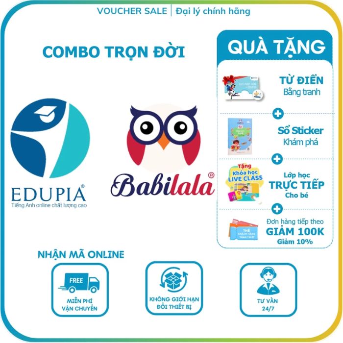Combo trọn đời Babilala+Edupia AI 