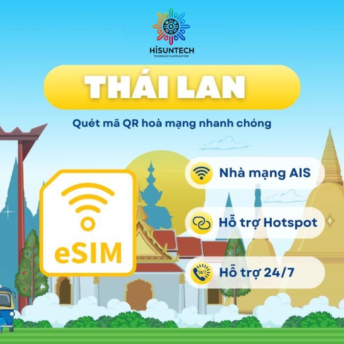 eSIM Du Lịch Thái Lan