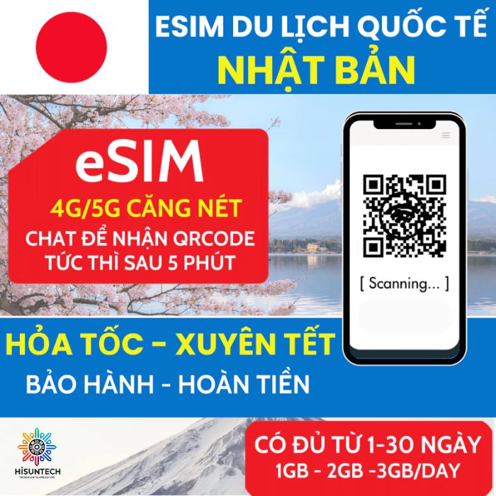 ESim du lịch Nhật Bản (Softbank)