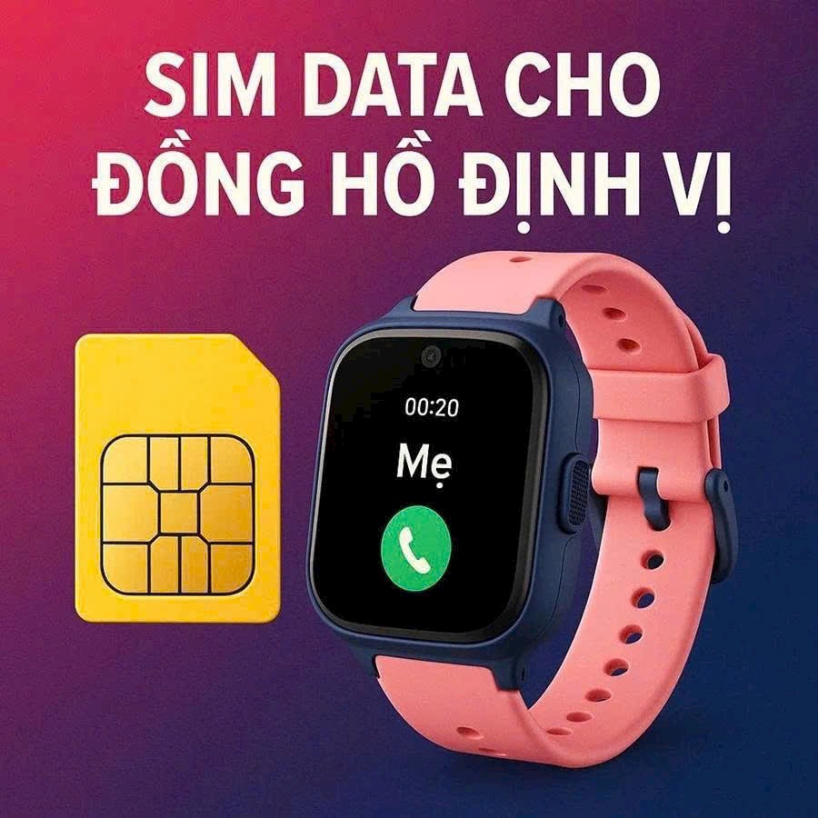 SIM 4G FREE 7 THÁNG, DÙNG CHO ĐỒNG HỒ THÔNG MINH CÓ NGHE GỌI