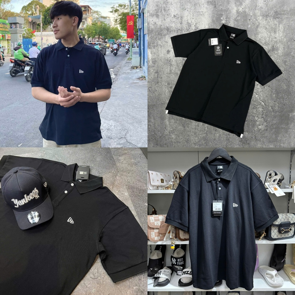 Áo Polo New Era Đen 