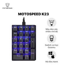 Bàn phím số cơ Motospeed K23