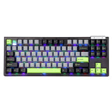 Bàn Phím Cơ Cao Cấp Darmoshark TOP87 Bluetooth 5.0/2.4G/Type-C, Switch Matcha, 87 Phím