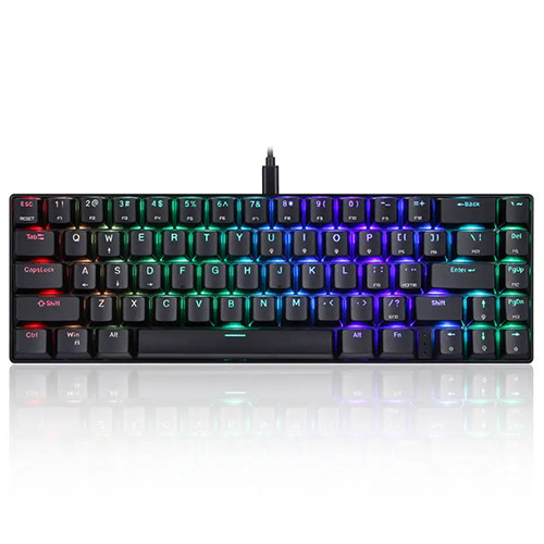 Bàn Phím Cơ Gaming Motospeed CK67, 67 Phím, RGB LED Switch Red/Blue, Anti-Ghosting