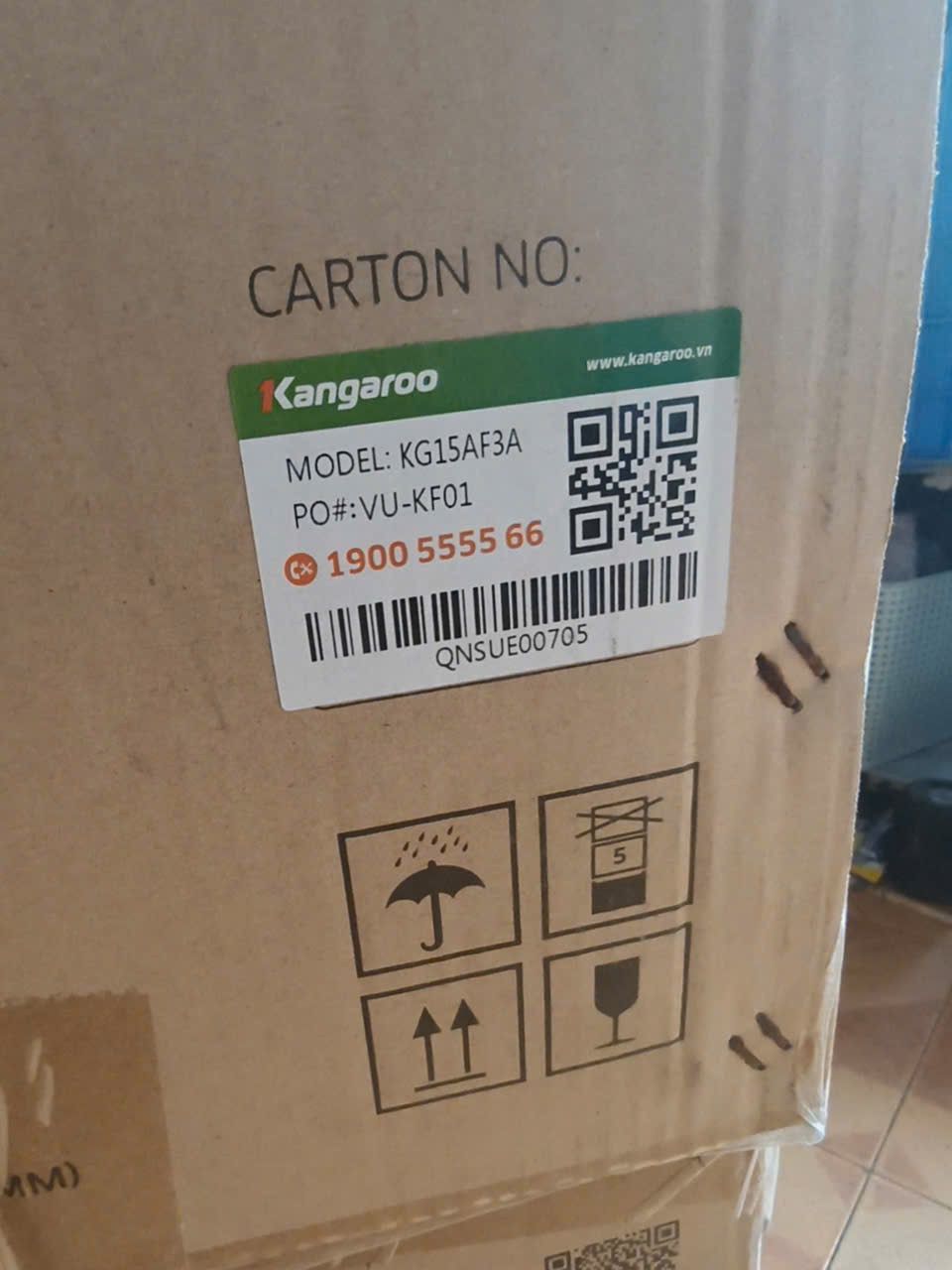 Nồi chiên không dầu kangaroo KG15AF3A 15 lít