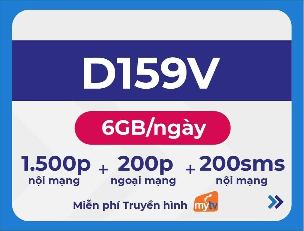 Gói cước D159V Vinaphone 1 năm