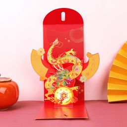 Combo 10 cái Lì xì 3D - Phong cách Trung Hoa - Mix hình