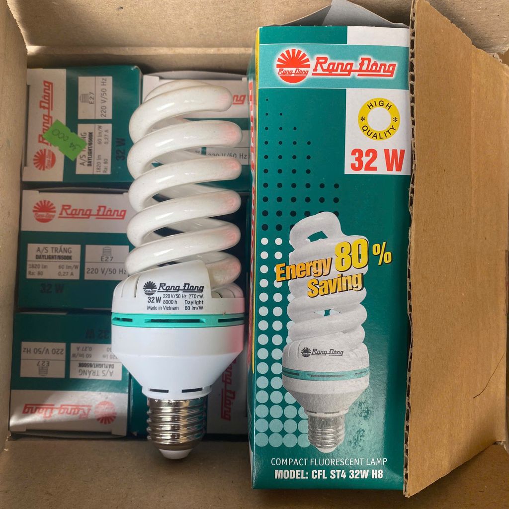 Bóng đèn Compact Rạng Đông U và Soắn