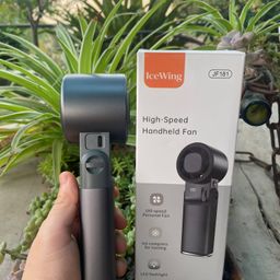 Quạt Mini Cầm Tay JF181 - Vỏ Nhôm - Sò Lạnh - Pin 6000mAh