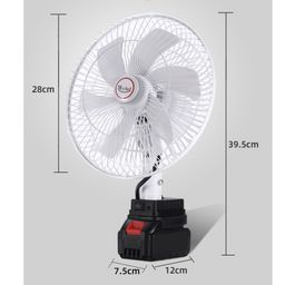 Quạt tích điện 11inch dùng pin phổ thông - Túc năng, Điện trực tiếp, cổng USB,…