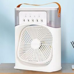 Quạt hơi nước phun sương để bàn - 5 vòi phun - dùng điện trực tiếp