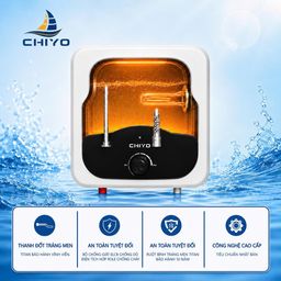 Bình nước nóng Chiyo - Tráng men Titan - ion Bạc kháng khuẩn. BH 10 năm