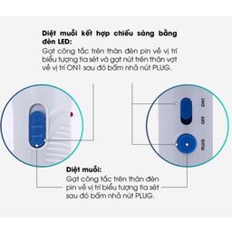 Vợt Muỗi Rạng Đông - Vợt Bắt Muỗi Kết Hợp Đèn Pin Tháo Rời Dễ Cắm Sạc - Model…