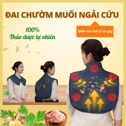Đai Chườm Muối Thảo Dược ĐỒNG NHÂN ĐƯỜNG Giảm Đau Vai Gáy Cổ, Giảm Căng Cứng Cơ, Tăng Tuần Hoàn Máu 