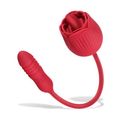 Trứng rung hoa hồng thụt kết hợp lưỡi liếm 2in1 Cực Đỉnh