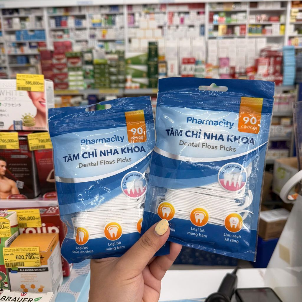 Tăm chỉ nha khoa Pharmacity (Gói 90 cây)