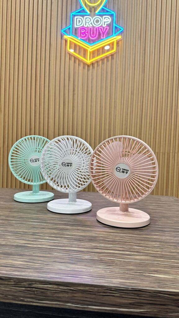 Quạt bàn tích điện YANGZI JXI6 , quạt sạc pin , nguồn 5V , công suất 4W tiết kiệm điện