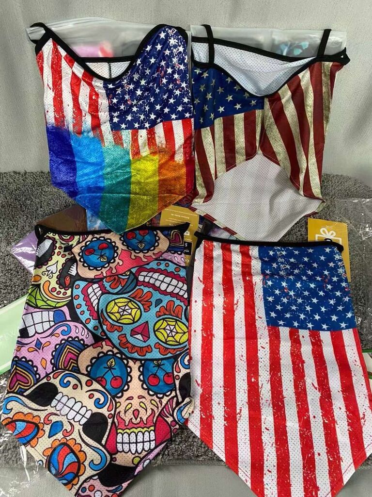 Hộp 4 chiếc Khăn quàng che mặt EWAKA , nhiều hoạ tiết , vải co giãn ( hàng Amazon Mỹ ) - Ảnh 4