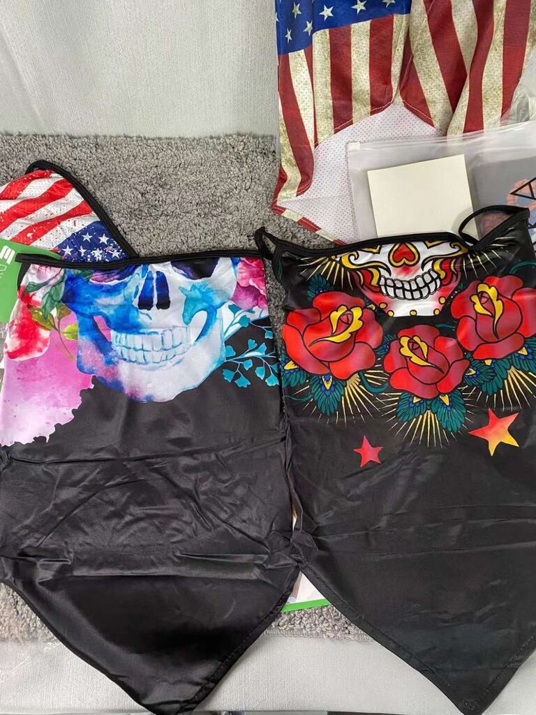 Hộp 4 chiếc Khăn quàng che mặt EWAKA , nhiều hoạ tiết , vải co giãn ( hàng Amazon Mỹ ) - Ảnh 5