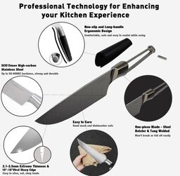 Bộ dao làm bếp 7 món hãng FASAKA ( hàng Amazon Mỹ )