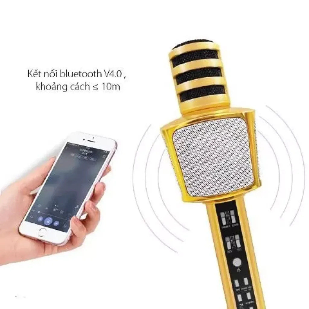 Mic hát Karaoke di động Drapow MD4 - hộp xấu - Ảnh 4