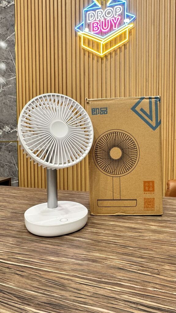 Quạt sạc tích điện để bàn Xiaomi JIPIN JP-F05 , có 5 cánh quạt , ngăn chứa hương liệu - Ảnh 6