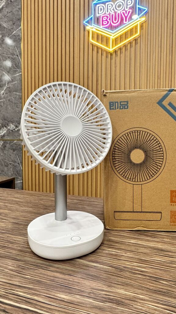 Quạt sạc tích điện để bàn Xiaomi JIPIN JP-F05 , có 5 cánh quạt , ngăn chứa hương liệu - Ảnh 7