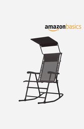 Ghế Xếp thư giãn Amazon Basics ( Mỹ ) Có Mái Che, dùng được ngoài trời, gấp gọ…