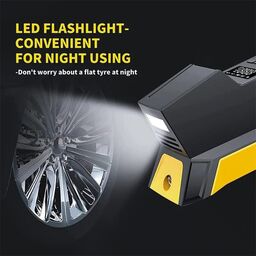Máy bơm lốp xe hơi Hãng CARSUN , bơm điện oto 100W, có đèn pin ( Hàng Amazon M…