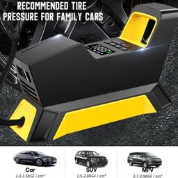 Máy bơm lốp xe hơi Hãng CARSUN , bơm điện oto 100W, có đèn pin ( Hàng Amazon M…