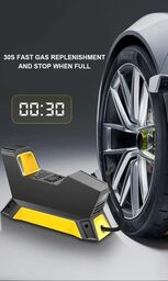 Máy bơm lốp xe hơi Hãng CARSUN , bơm điện oto 100W, có đèn pin ( Hàng Amazon M…