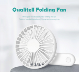 Quạt Cầm Tay XIAOMI Qualitell ZS6003, tích điện, có thể gập gọn, 3 chế độ gió