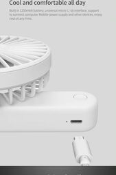 Quạt Cầm Tay XIAOMI Qualitell ZS6003, tích điện, có thể gập gọn, 3 chế độ gió