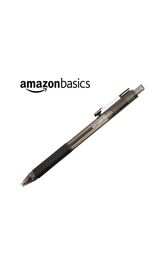 Hộp 12 chiếc bút bi Amazon Basics ( Mỹ ) B09PNYMC23 - Màu đen. Viết trơn & chữ…