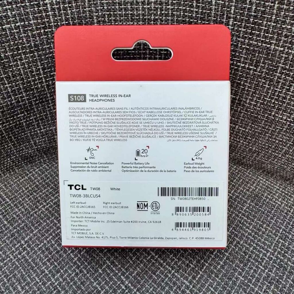 Tai nghe Bluetooth TWS hãng TCL MOVEAUDIO S108 - Ảnh 4