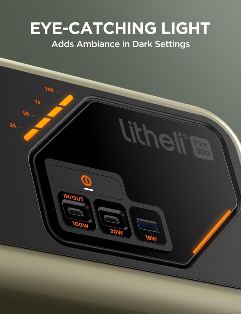 Trạm sạc di động Litheli Flint 300 - B300SE , công suất 300W , 62.400mAh , sạc điện 220V - Ảnh 6