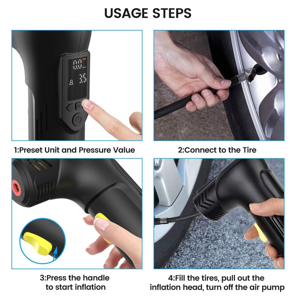 Bơm Điện Tử Cầm Tay AP3 (Hàng Amazon) , pin 2000mAh - Ảnh 3