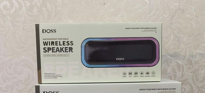 Loa bluetooth DOSS BT-10 chống nước, đèn RGB,TWS kết nối 2 loa, 20w - Ảnh 4
