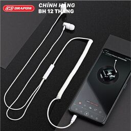 Tai nghe Drapow Twister C10 chính hãng nghe nhạc dây xoắn kéo dài , chân cắm 3…