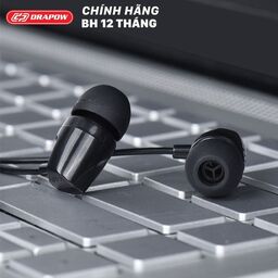 Tai nghe Drapow Twister C10 chính hãng nghe nhạc dây xoắn kéo dài , chân cắm 3…